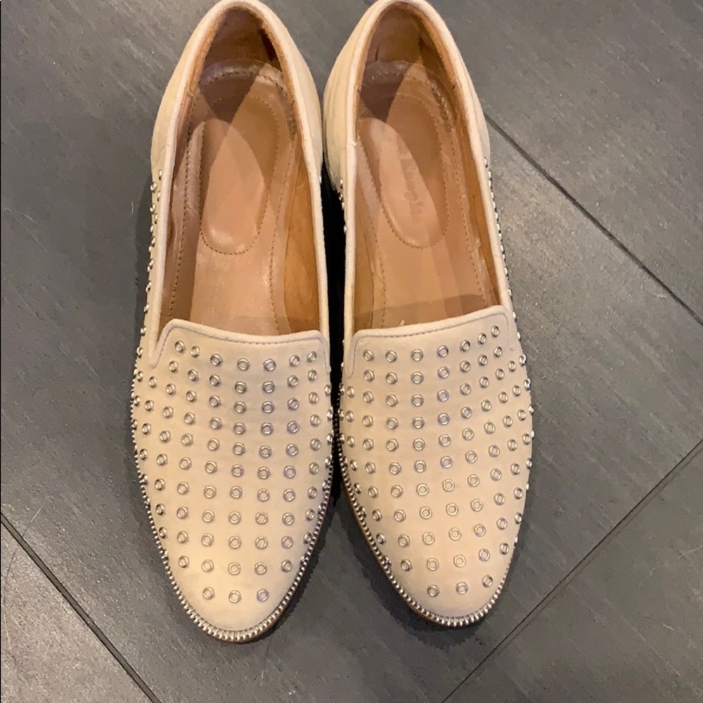 The Kooples natural suede leather loafers